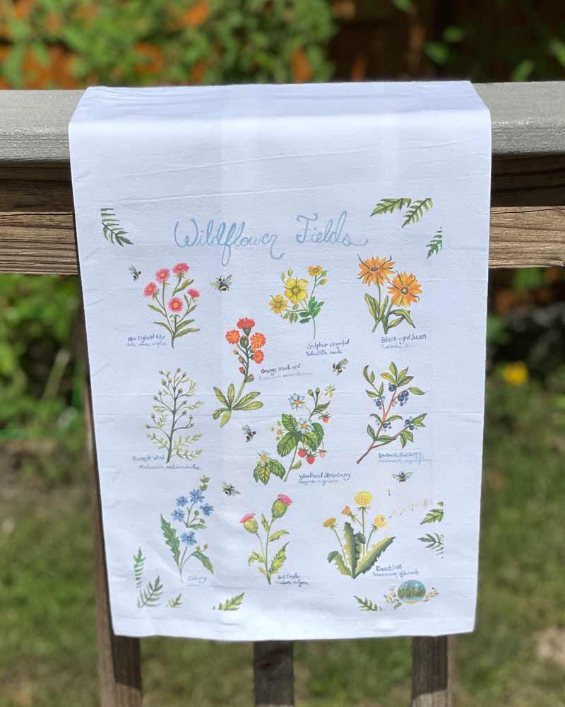 Wildflower Fields Tea Towel