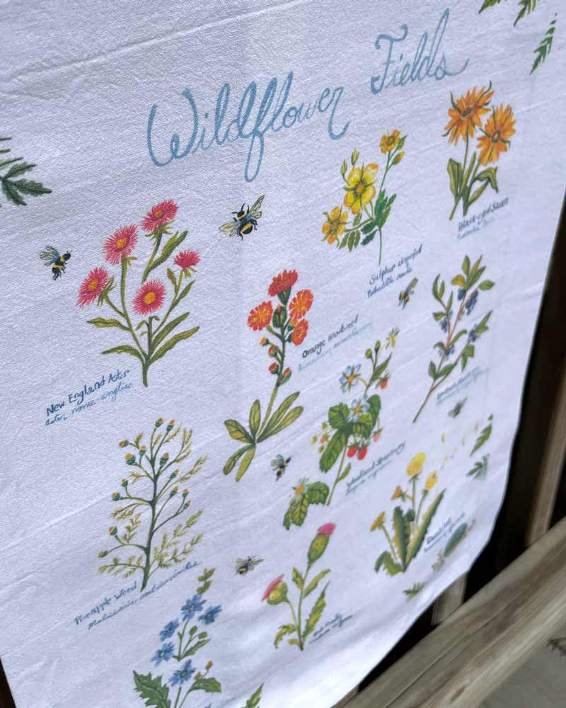 Wildflower Fields Tea Towel