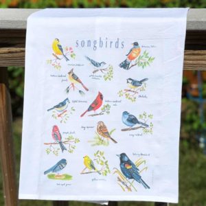 Songbirds Tea Towel by Nina Devenney