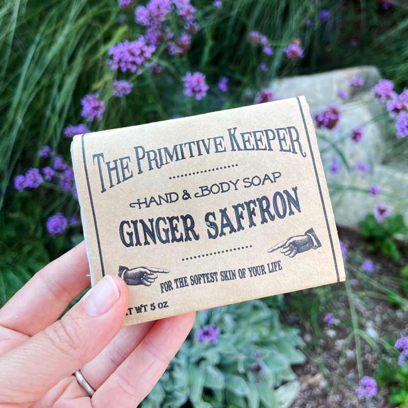 Ginger Saffron Soap by Primitive Keeper