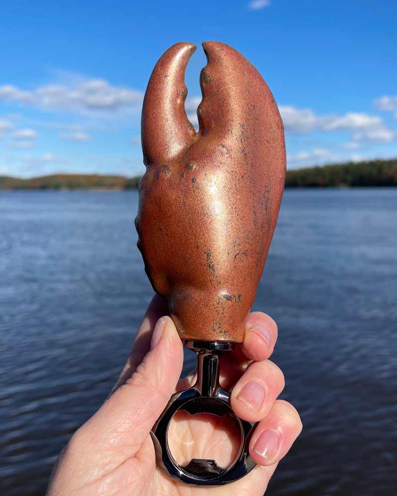 Copper Lobster Claw Bottle Opener