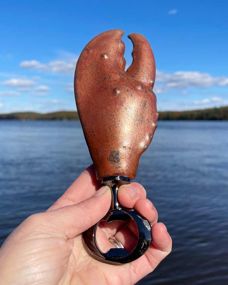 Copper Lobster Claw Bottle Opener