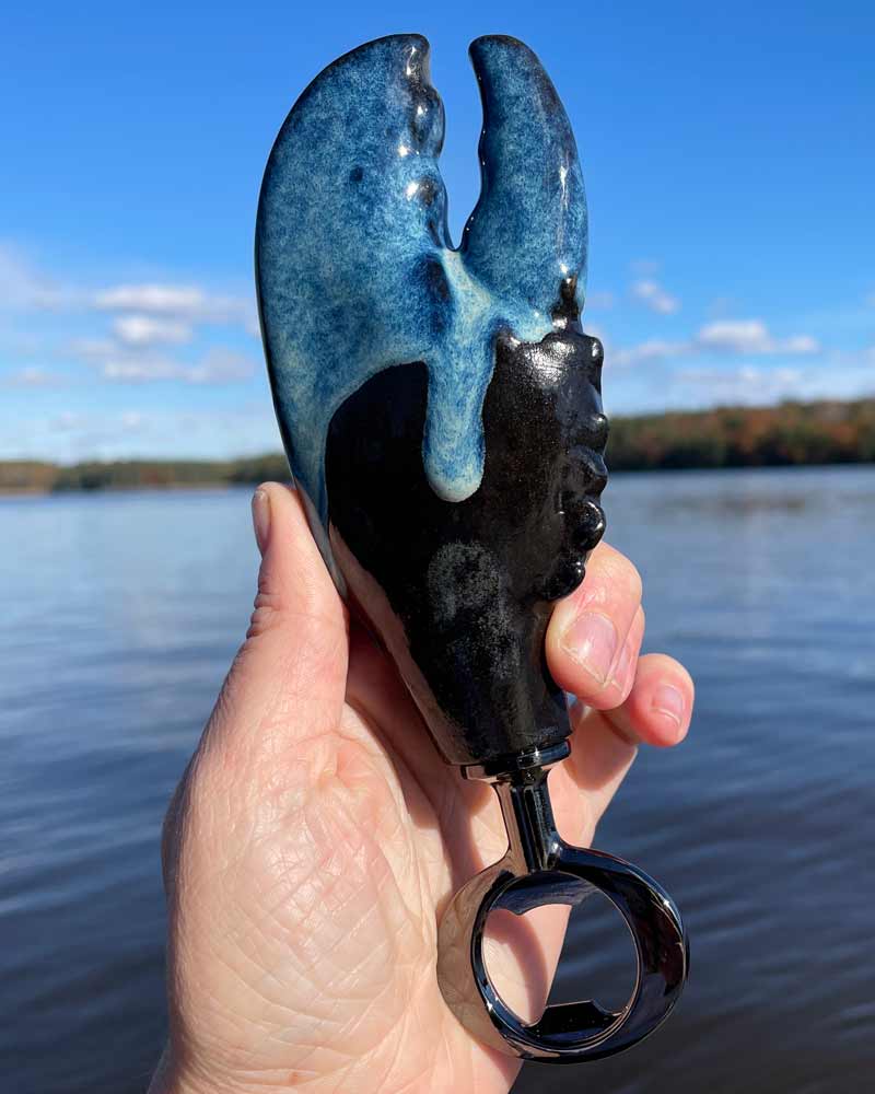 Black & Blue Lobster Claw Bottle Opener