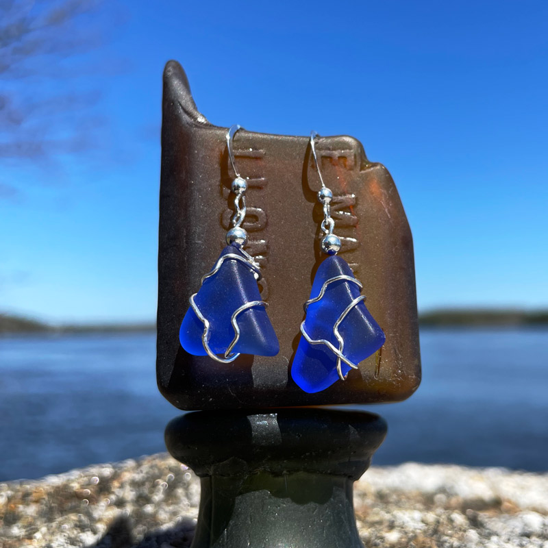 Buy SKAGEN Blue Sea Glass Earrings for Women Online  Tata CLiQ Luxury