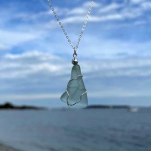 Sea Foam Sea Glass Necklace