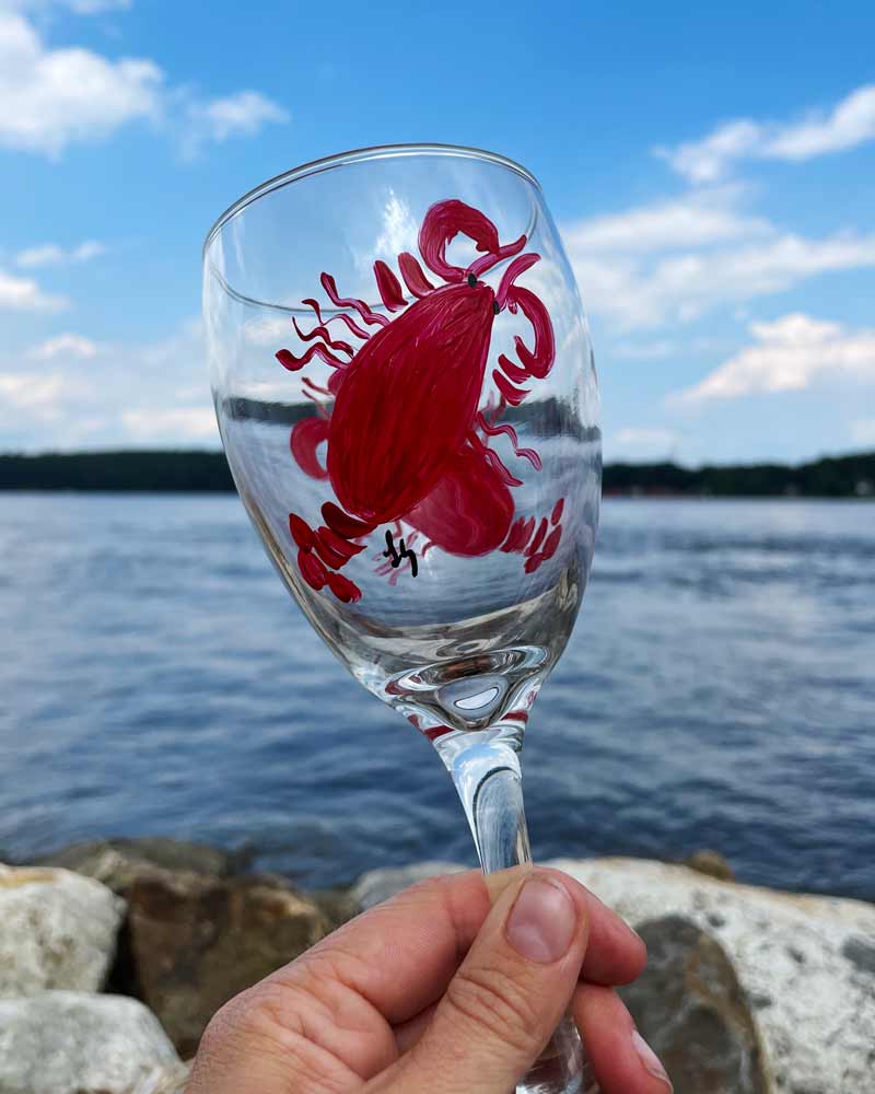 Lobster Wine Glass