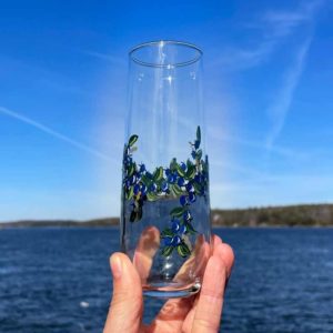 Blueberry Stemless Champagne Glass