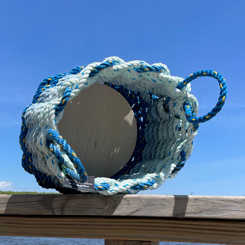 Ocean Waves Lobster Rope Basket