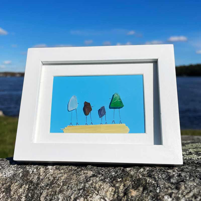 Sea Glass Family of 4