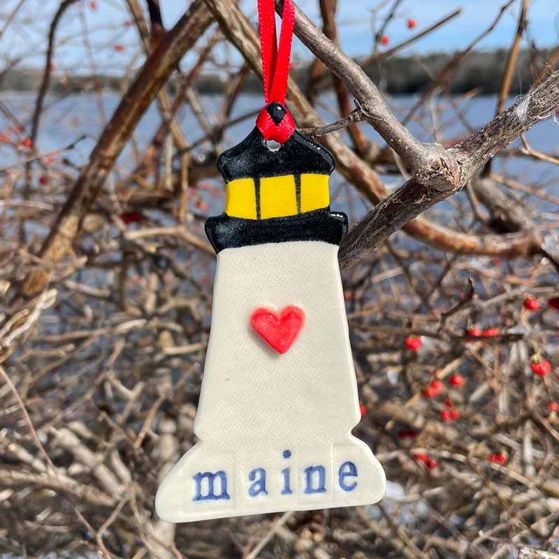 Lighthouse with Heart & Maine