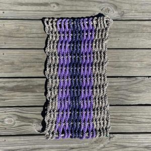 Lavender Grey Lobster Rope Doormat
