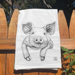 Pig Tea Towel