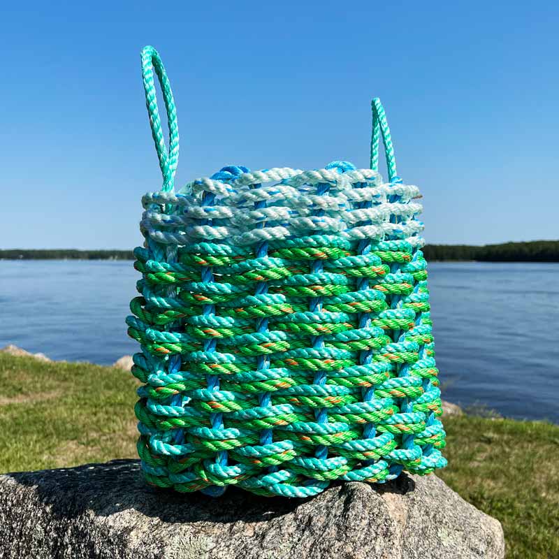 Springtime Lime Lobster Rope Basket
