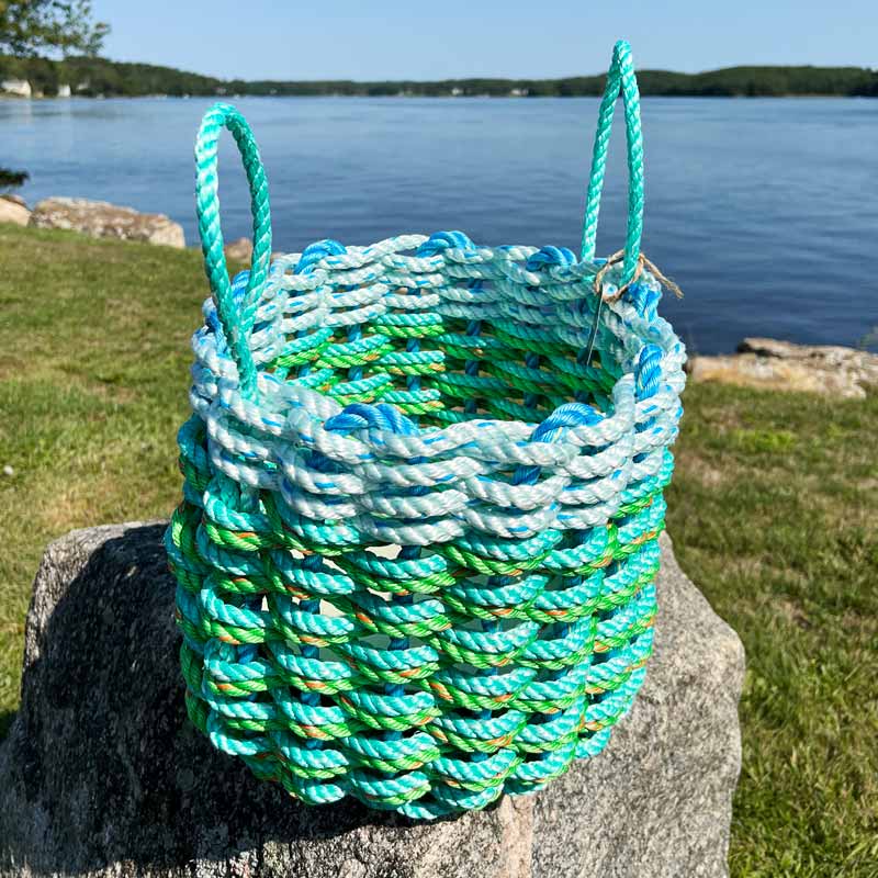 Springtime Lime Lobster Rope Basket