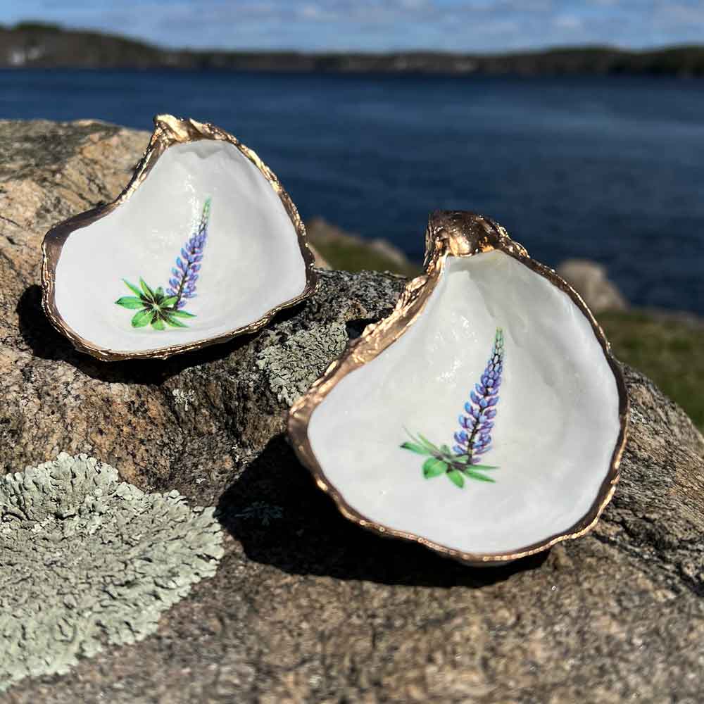 Lupine Oyster Shell Ring Dish