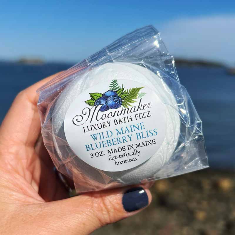 Wild Maine Blueberry Bliss Natural Bath Fizzie