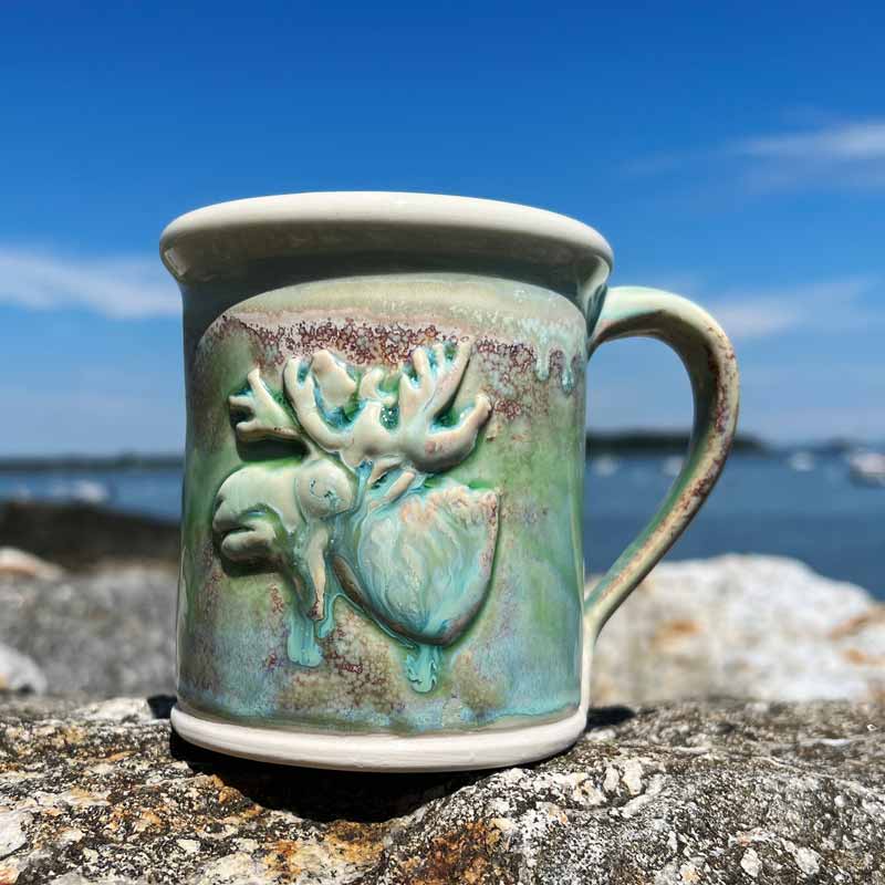 Moose Mug #8 by Devenney Pottery