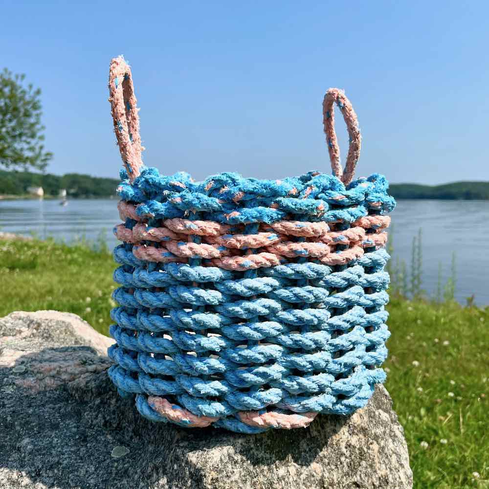 Blueberry Peach Lobster Rope Basket