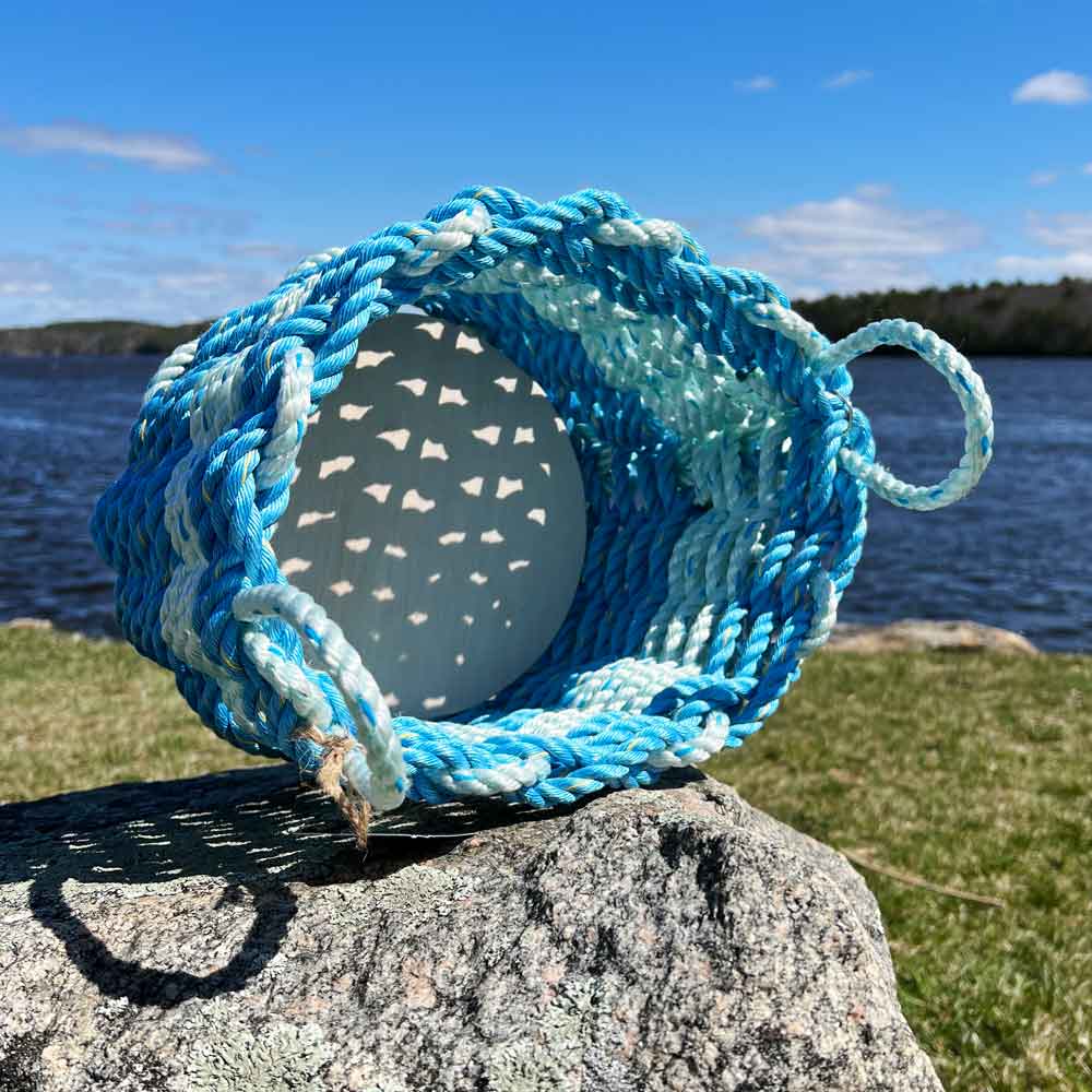 Light Blue Lobster Rope Basket
