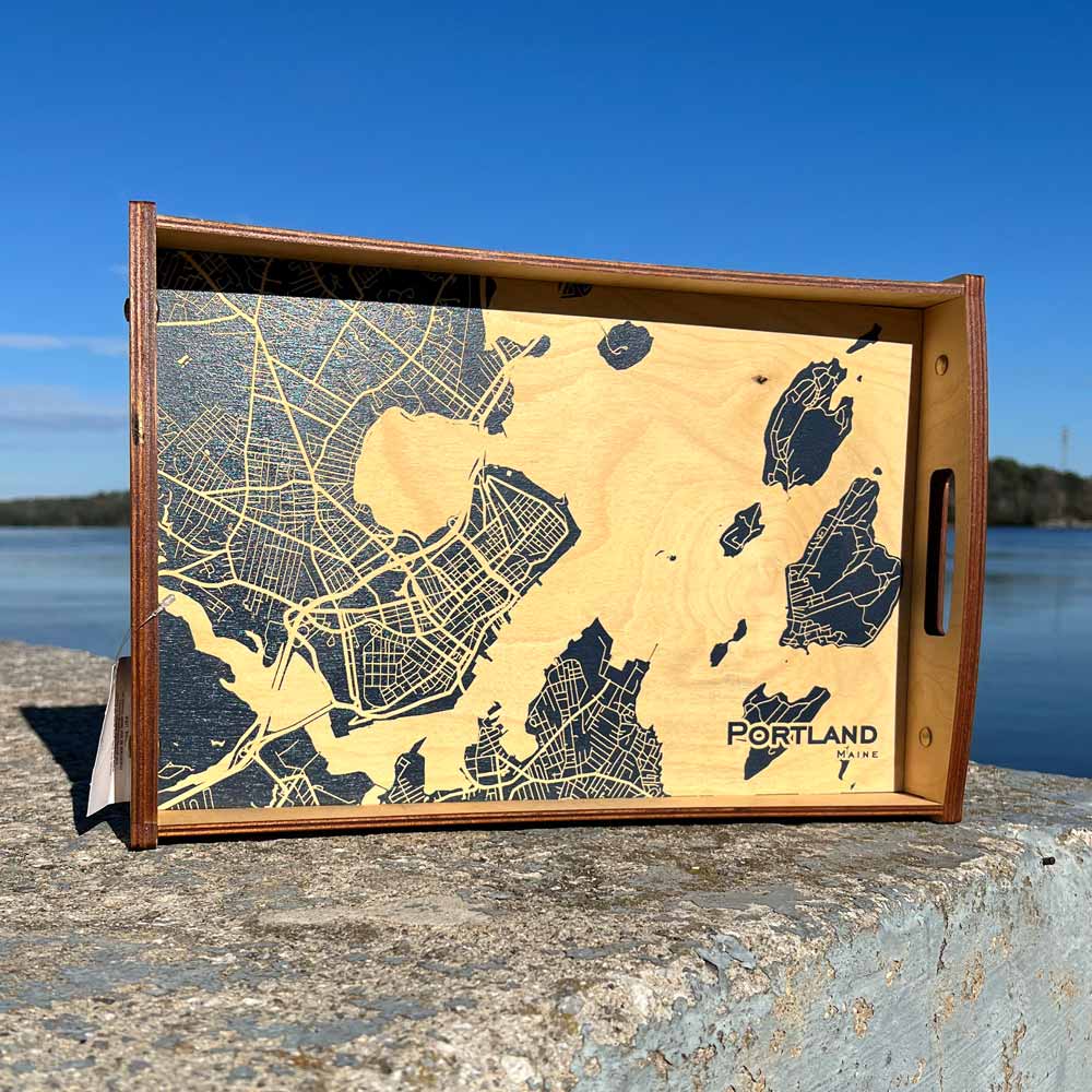 Large Portland, Maine Serving Tray