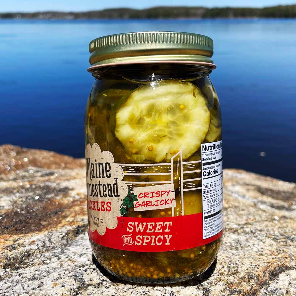 Sweet & Spicy Pickles by Maine Homestead