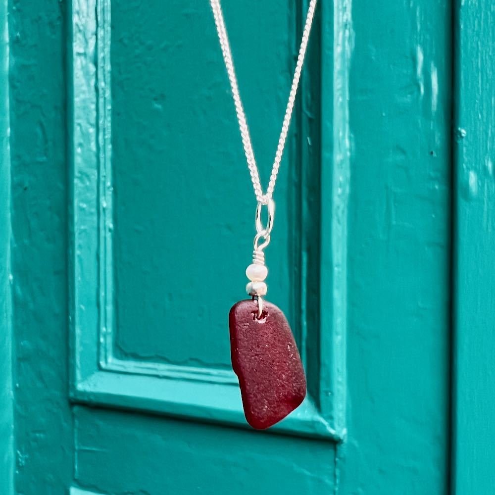 Red Sea Glass Necklace