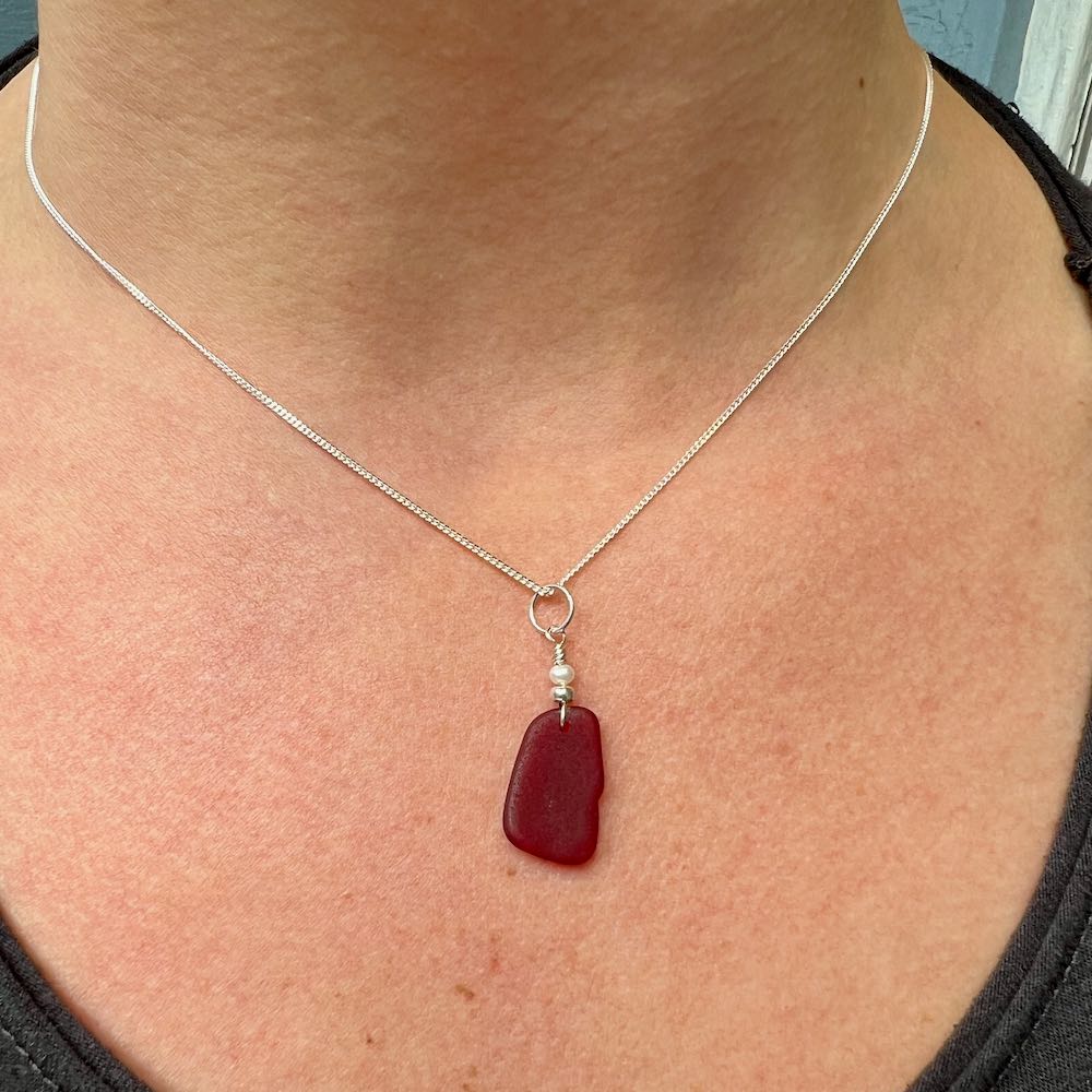Red Sea Glass Necklace