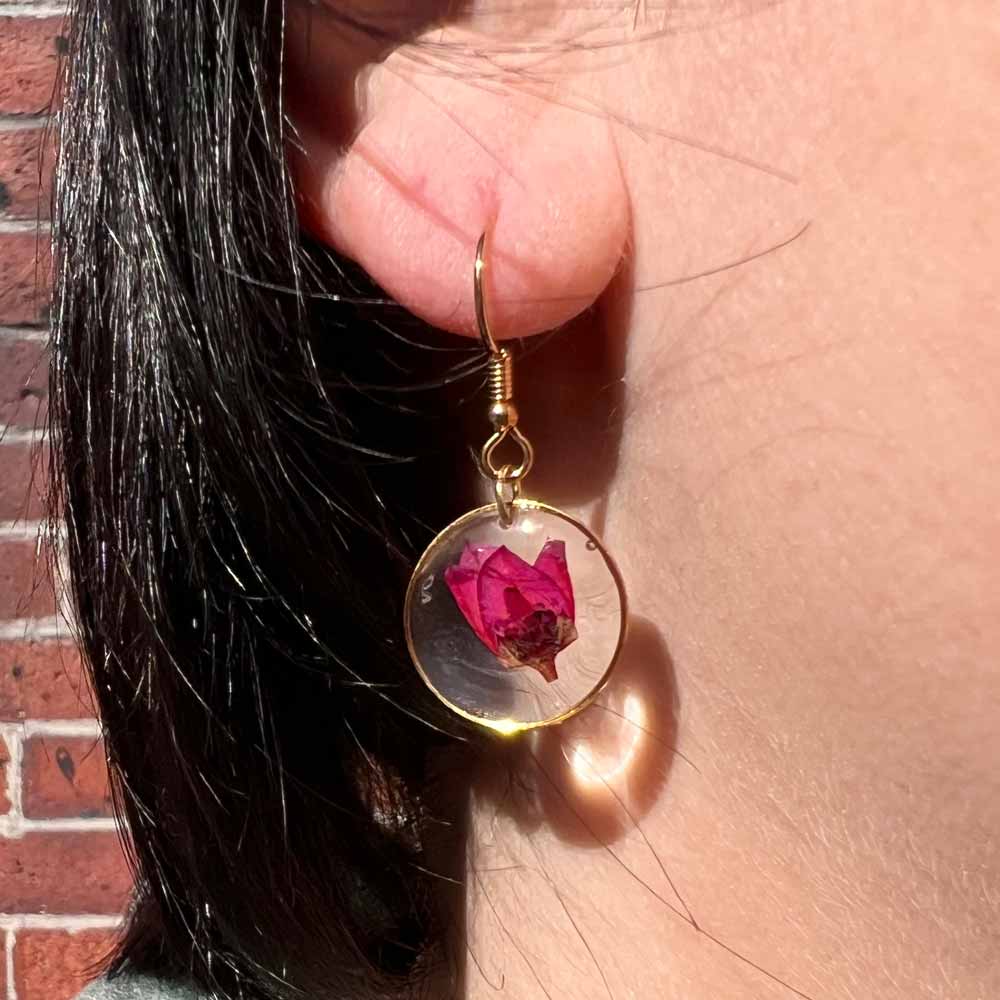 Boronia Flower Gold Earrings