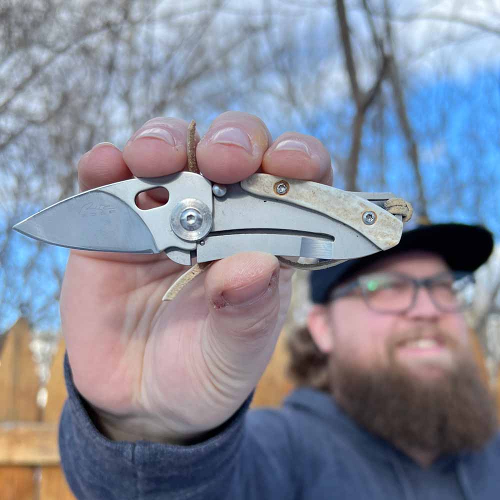 Moose Antler Money Clip Knife