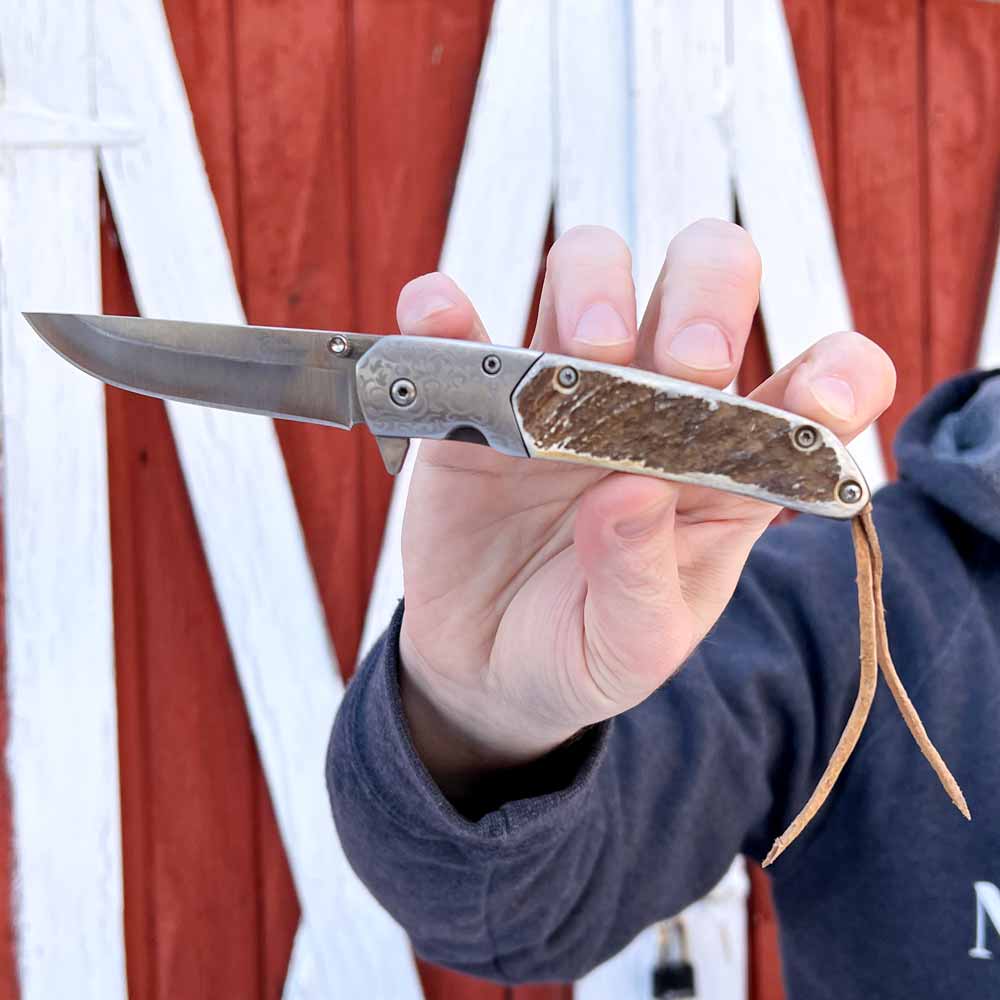 Moose Antler "V" Knife