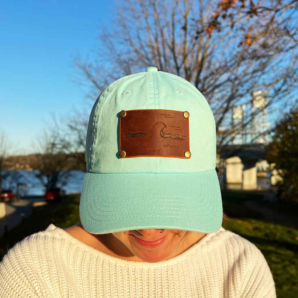 Turquoise Wave Patch Hat