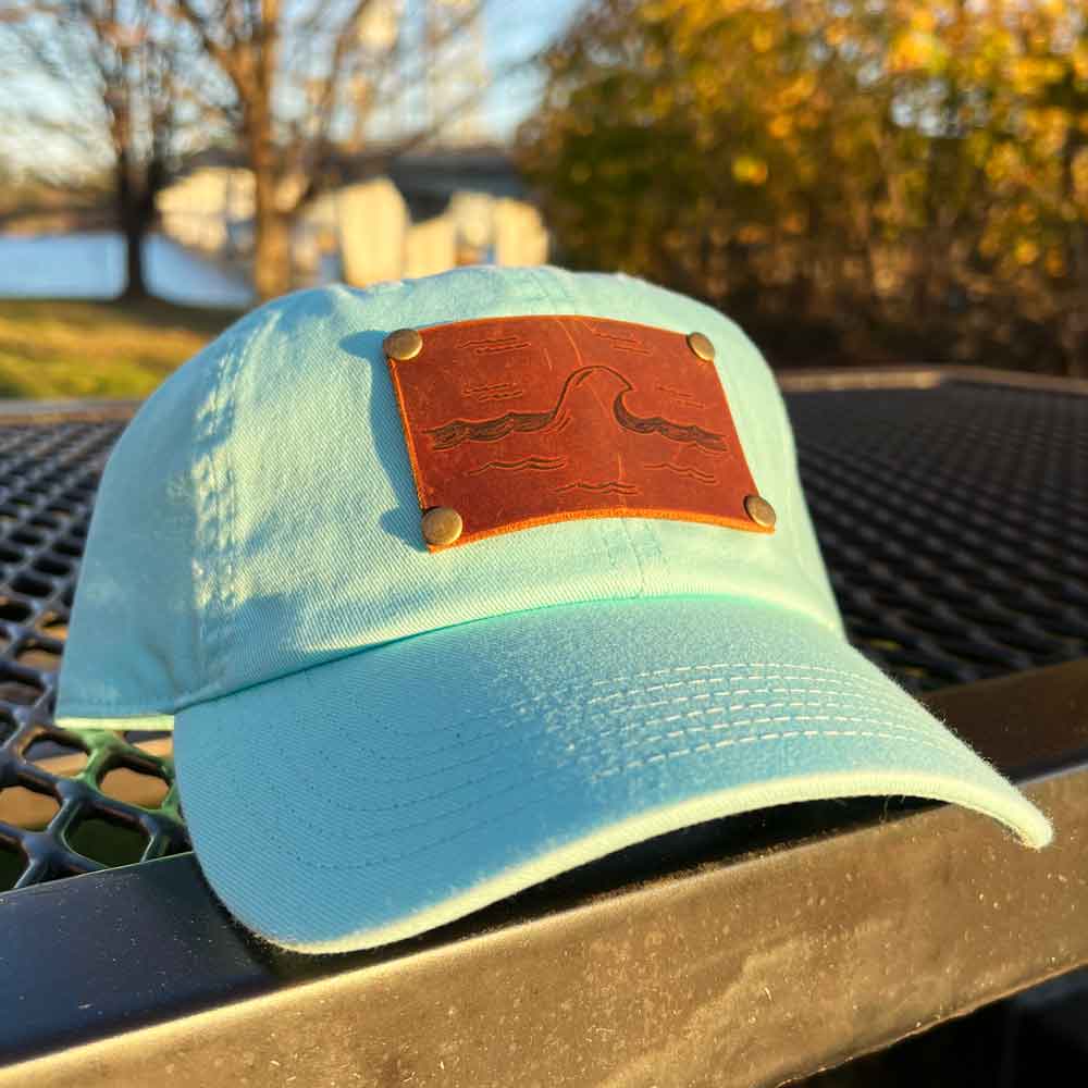 Turquoise Wave Patch Hat