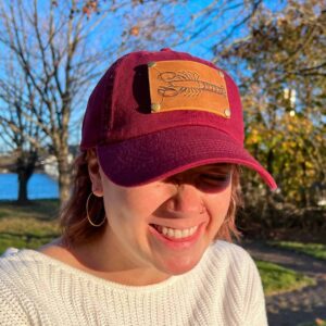 Maroon Lobster Patch Hat