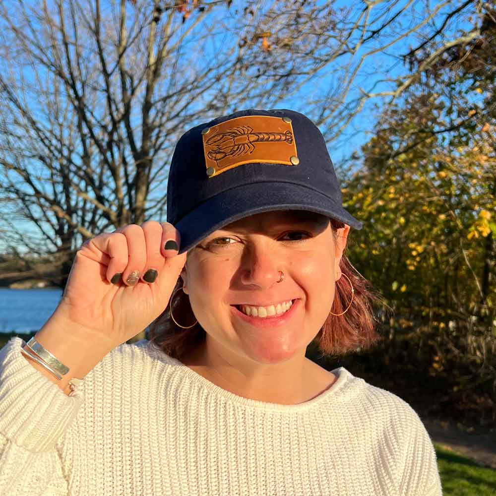 Navy Lobster Patch Hat