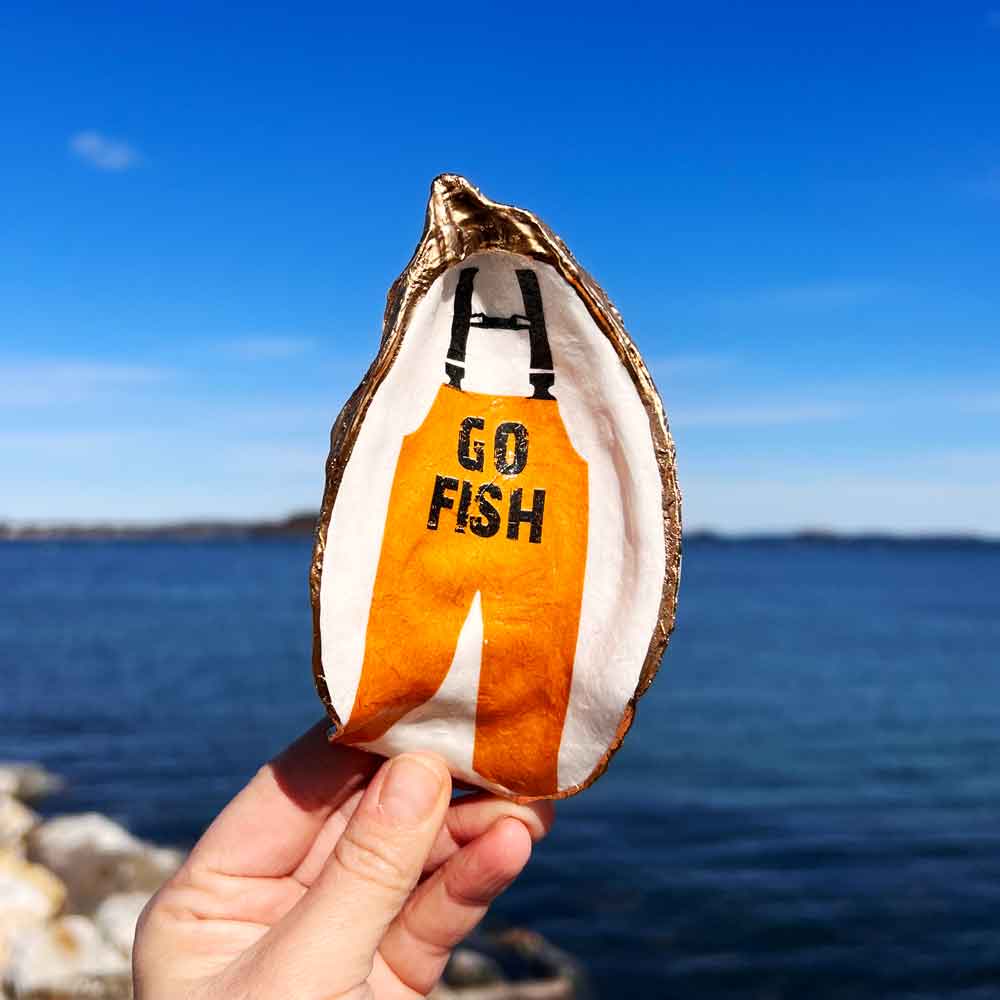 GO FISH Oyster Shell Ring Dish