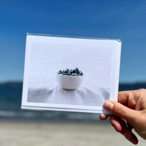 Blueberry Bowl Notecard by Kristina O'Brien