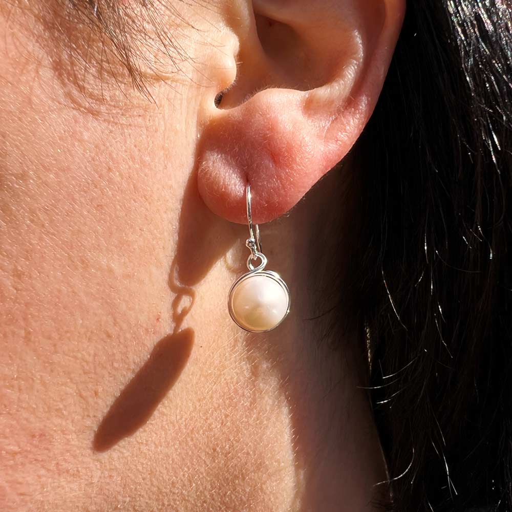 Freshwater Pearl Earrings by Sprucemoose Designs