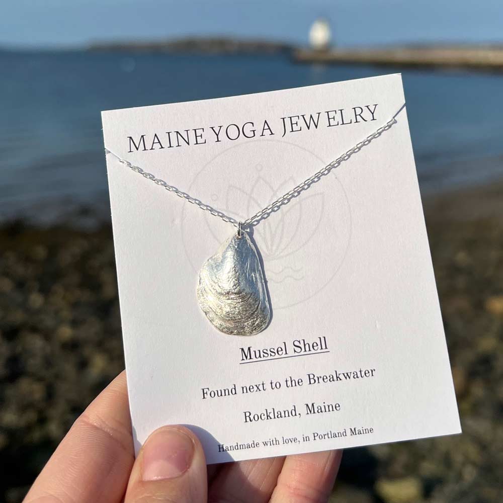 Rockland, Maine Mussel Shell Pendant