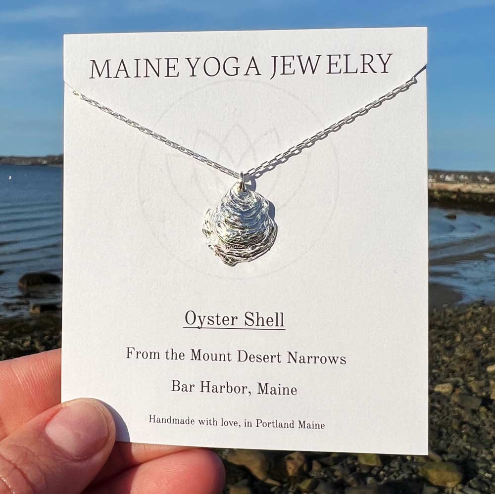Bar Harbor, Maine Oyster Shell Pendant