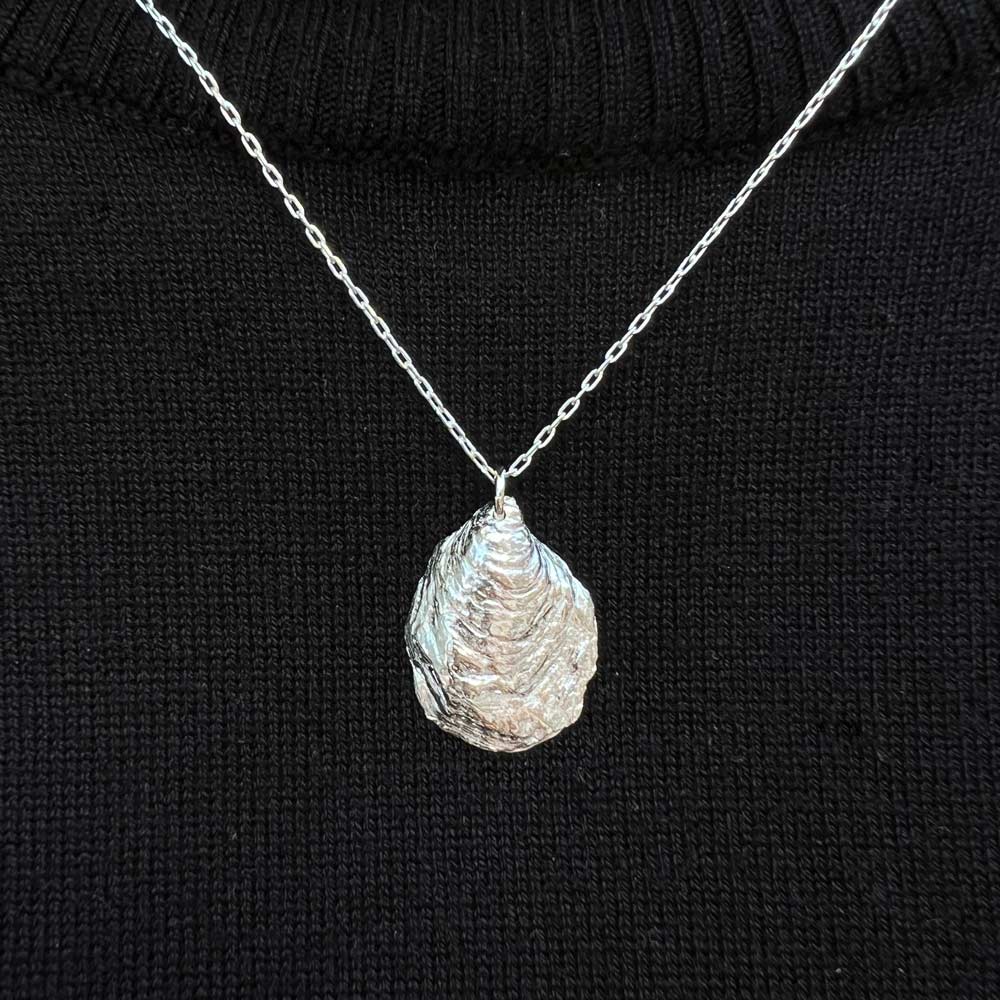 Penobscot Bay, Maine Oyster Shell Pendant