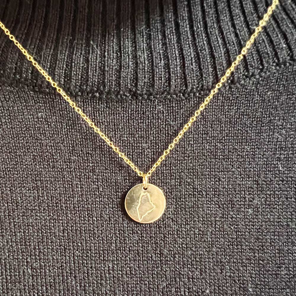 Gold Maine Disc Necklace