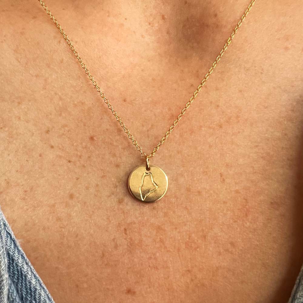 Gold Maine Disc Necklace
