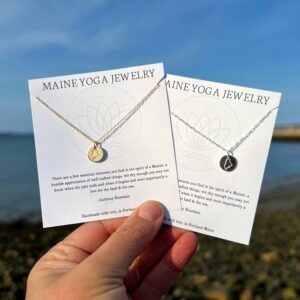 Mini Maine Disc Necklace by Maine Yoga Jewelry