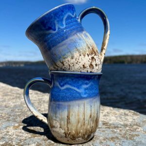 Sandy Beach Mugs by Muddy Toes Pottery