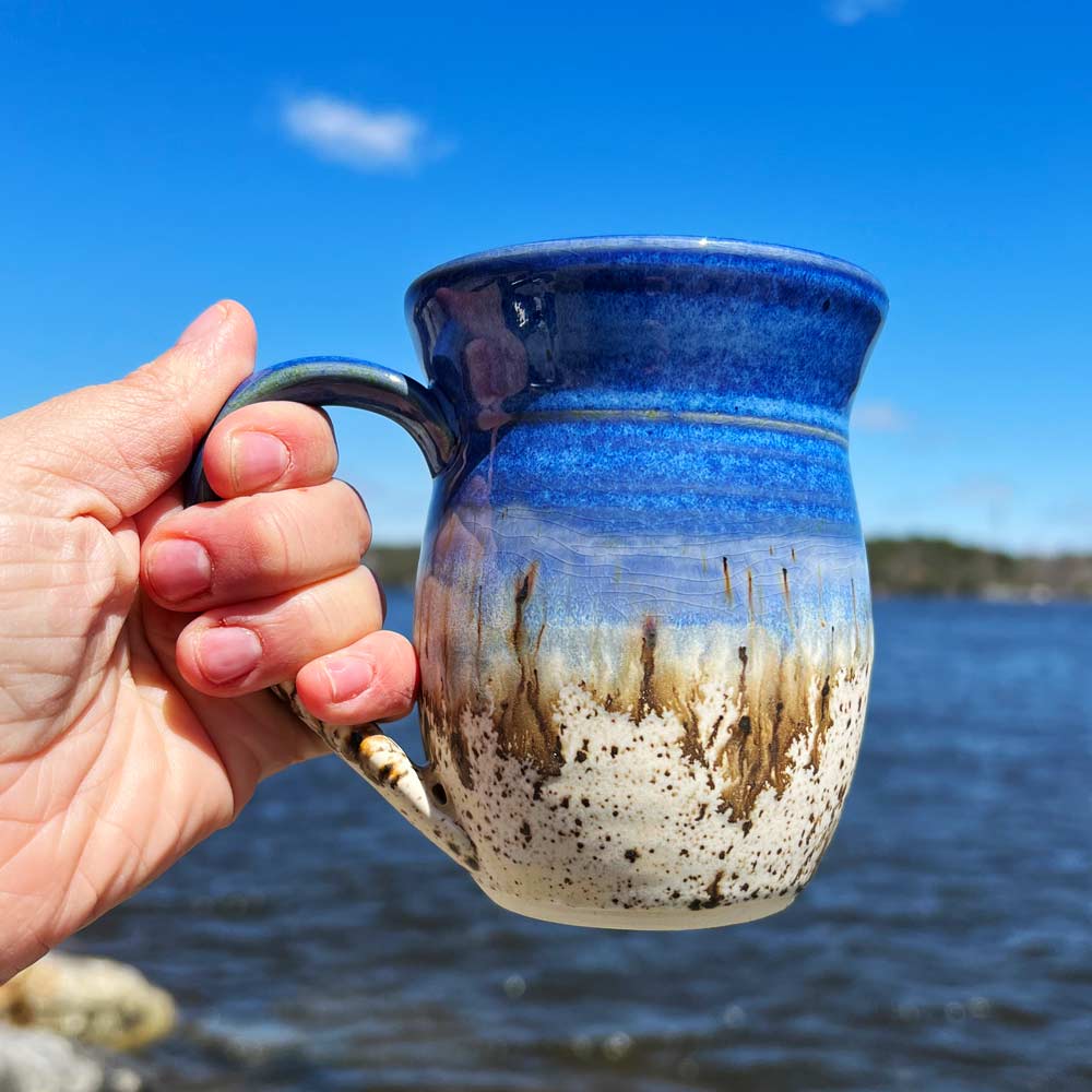 Sandy Beach Mug by Muddy Toes Pottery