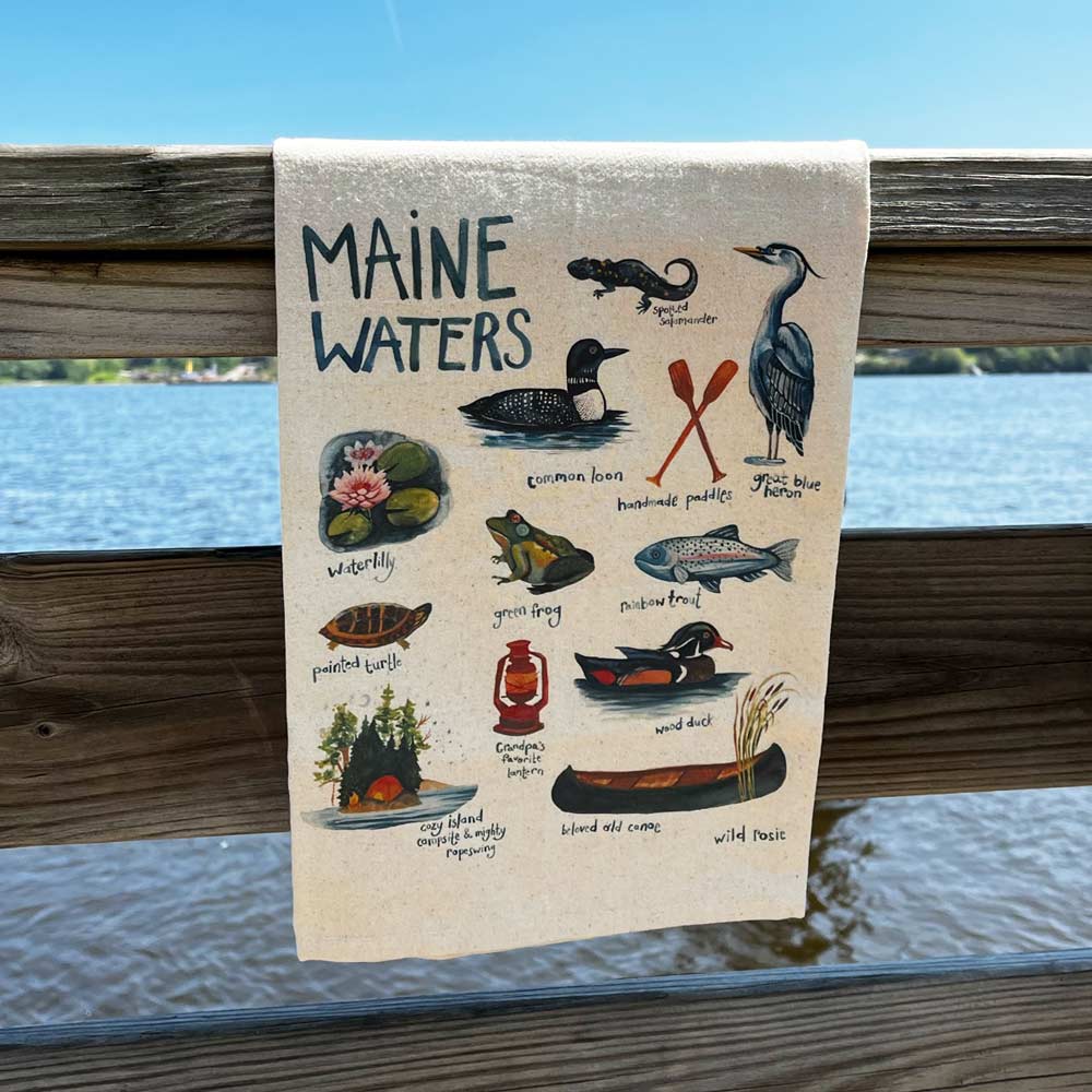 Maine Waters Tea Towel