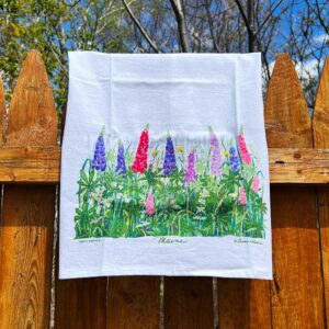 Lupines and Daisies Tea Towel