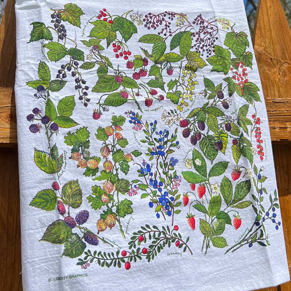 Maine Berries Tea Towel