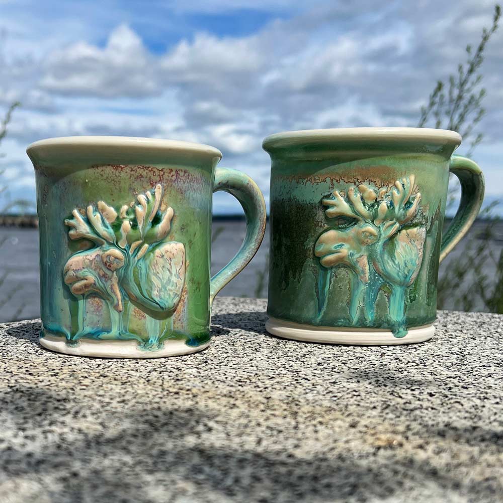Moose Mugs by Devenney Pottery