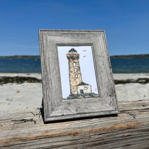 Mini Beach Stone Lighthouse